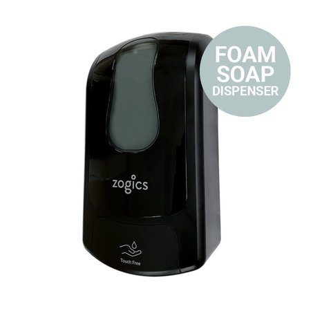 Zogics Foam Soap Dispenser, Touch-Free, Wall Mounted - Black SOAPDIS01FOAM-BK